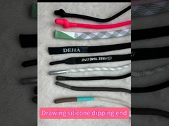 Quần áo thể thao Dây rút dây tùy chỉnh có đầu silicon