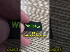 Trang phục tùy chỉnh vải thêu nhãn cổ áo mặc tùy chỉnh logo thêu thẻ hỗ trợ Cus