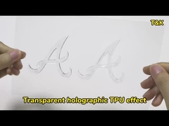 sản xuất tùy chỉnh đệm tpu 3d có thể rửa nhãn tpu chuyển nhiệt Nhiều phong cách tpu logo chuyển nhiệt