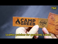 Nhãn hiệu chuyển đổi da PU được tùy chỉnh để trồng sợi