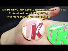Eco Friendly Custom Iron On Heat Press Silicon Sticker Áo thun 3D Silikon in truyền nhiệt