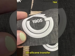 In ấn miếng vá silicon tùy chỉnh chất lượng cao, in nổi 3D logo silicon, nhãn chuyển nhiệt