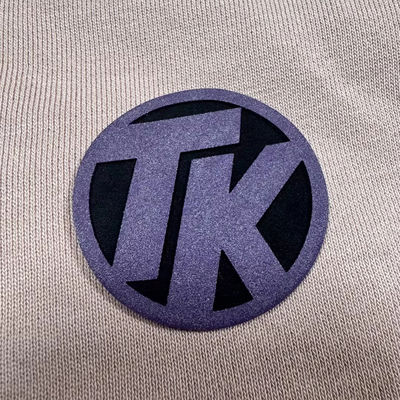 Custom 3D Silicone Heat Transfer Label with Ultrasonic Cut and Square Shape for Garment Free Sample Available