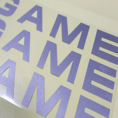 Custom Silver Reflective In the Dark Ink Heat Transfer Label Garment Press 3D Printing Label Heat Transfer for Garment PET Label