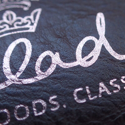 Factory Custom Leather Badges Debossed Design Sew on Leather Convex Concave Leather Patches Iron on Clothing Labels