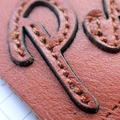 Durable Embossed Leather Patches - 3-8cm Custom Size for Jackets/School Uniforms