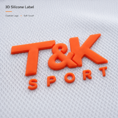 Anti Slip Free Design 3D Silicone Custom Heat Transfer Labels