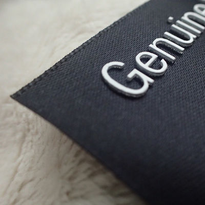 Washable Printing Black Ribbon 3cm Clothing Tags Labels
