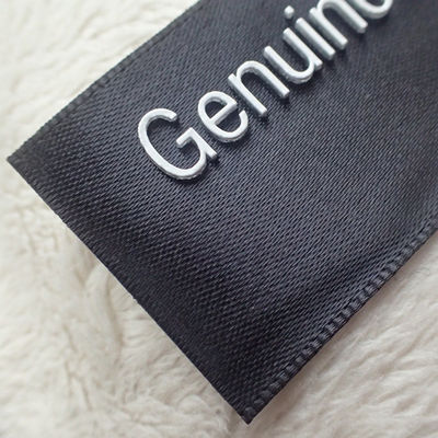 Washable Printing Black Ribbon 3cm Clothing Tags Labels