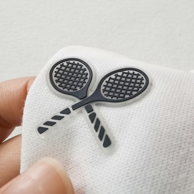 Nhãn silicon Quần áo truyền nhiệt Nhãn silicon mềm cho áo khoác thể thao