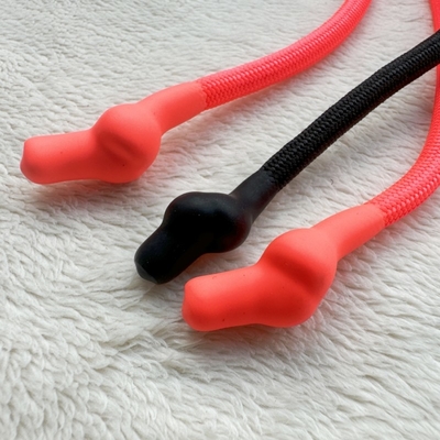 Thể thao Polyester kéo dây cáp quần áo đầu silicone đan 5mm-8mm
