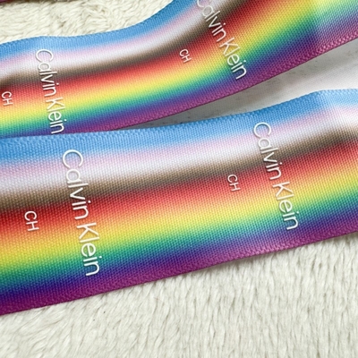 Dây đai màu đỏ có in logo silicone váy băng phụ kiện